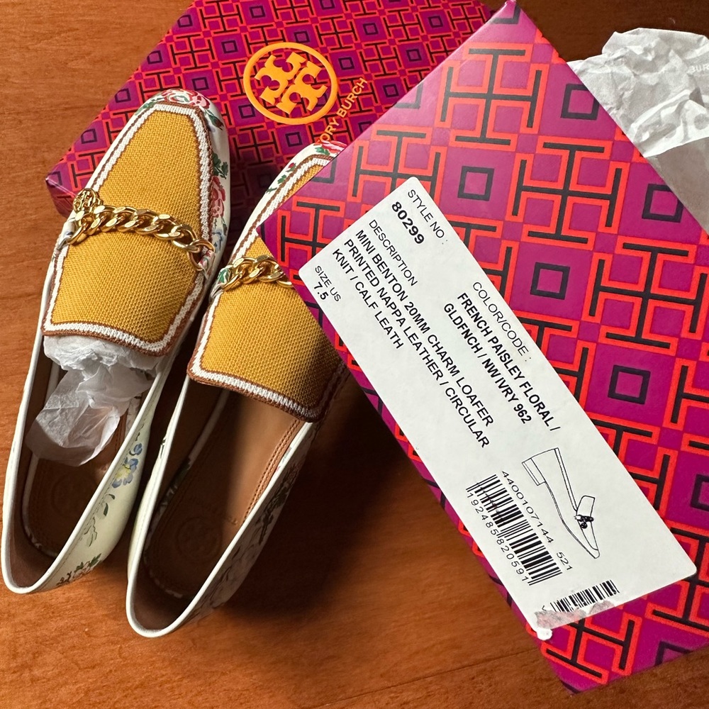 Tory Burch French Paisley Floral Shoes